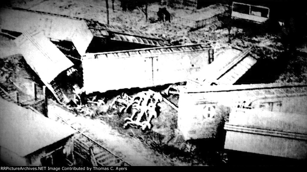 PRR Wreck At Canan Station, #2 of 3, 1940